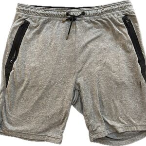 American Eagle Men's Gray Athletic Grey Sweat Shorts-Unlined